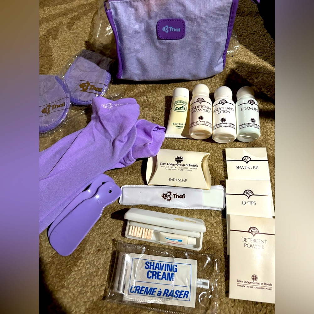 Thai airlines first class toiletries package